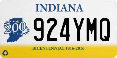 IN license plate 924YMQ