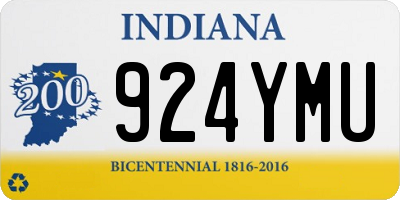 IN license plate 924YMU