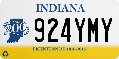 IN license plate 924YMY