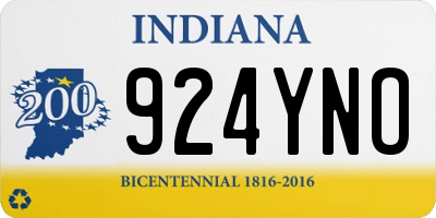 IN license plate 924YNO