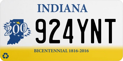 IN license plate 924YNT