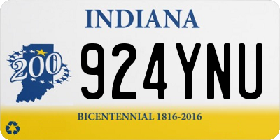 IN license plate 924YNU