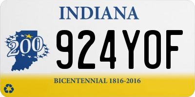 IN license plate 924YOF