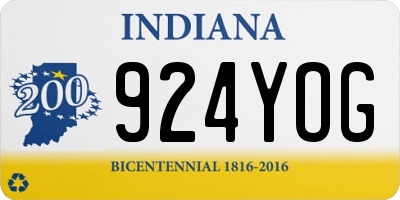 IN license plate 924YOG