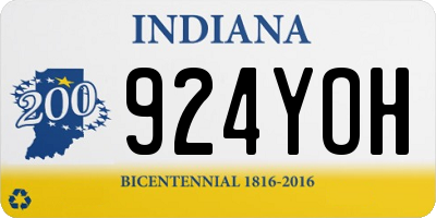 IN license plate 924YOH