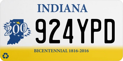 IN license plate 924YPD