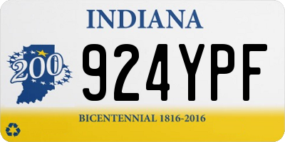 IN license plate 924YPF