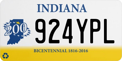 IN license plate 924YPL