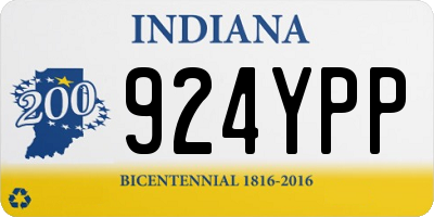 IN license plate 924YPP