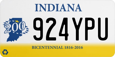 IN license plate 924YPU