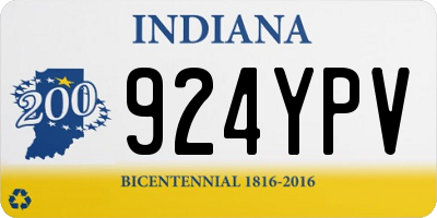 IN license plate 924YPV