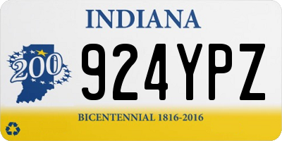IN license plate 924YPZ