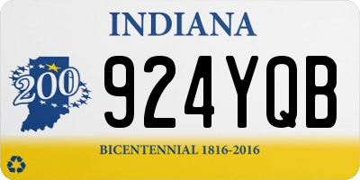 IN license plate 924YQB