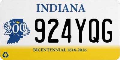 IN license plate 924YQG