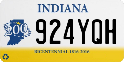 IN license plate 924YQH