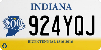 IN license plate 924YQJ