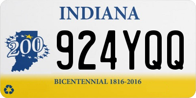 IN license plate 924YQQ