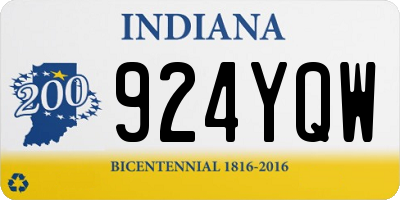 IN license plate 924YQW