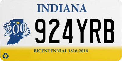 IN license plate 924YRB