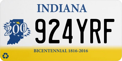 IN license plate 924YRF