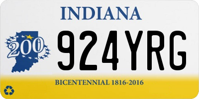 IN license plate 924YRG