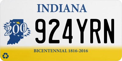 IN license plate 924YRN