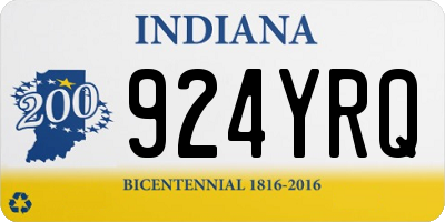 IN license plate 924YRQ