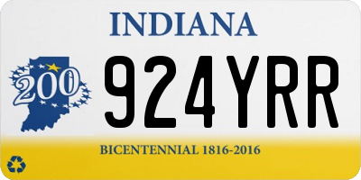 IN license plate 924YRR