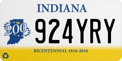 IN license plate 924YRY