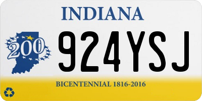 IN license plate 924YSJ