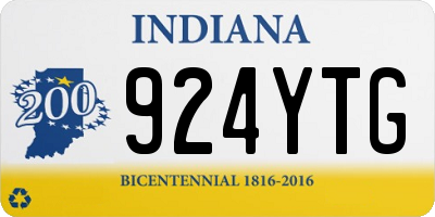 IN license plate 924YTG