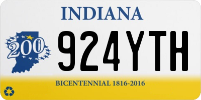 IN license plate 924YTH