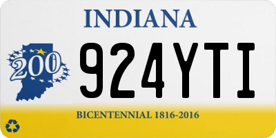 IN license plate 924YTI