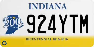 IN license plate 924YTM