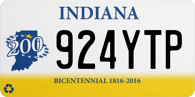 IN license plate 924YTP