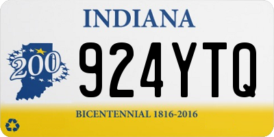 IN license plate 924YTQ