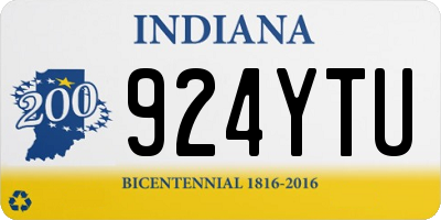 IN license plate 924YTU