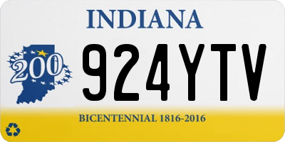 IN license plate 924YTV