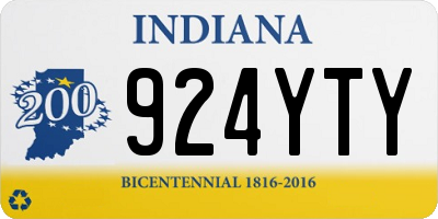 IN license plate 924YTY