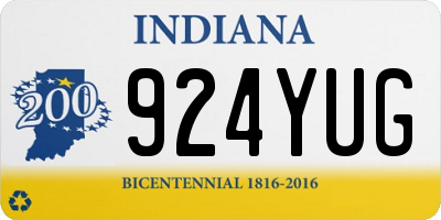 IN license plate 924YUG