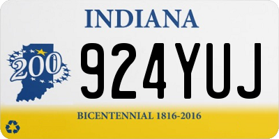 IN license plate 924YUJ