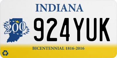IN license plate 924YUK