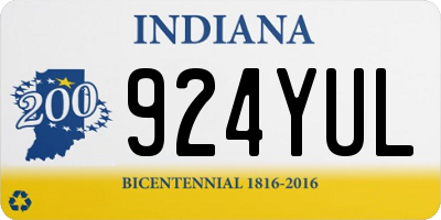 IN license plate 924YUL