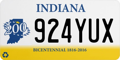 IN license plate 924YUX