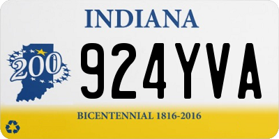 IN license plate 924YVA
