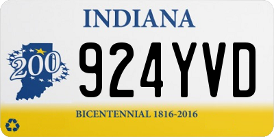 IN license plate 924YVD