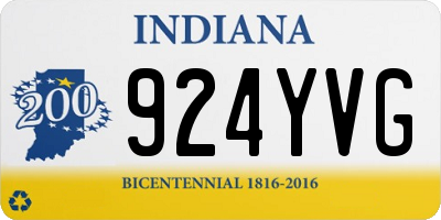 IN license plate 924YVG