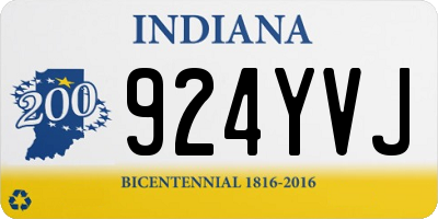 IN license plate 924YVJ