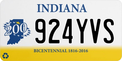 IN license plate 924YVS