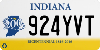 IN license plate 924YVT